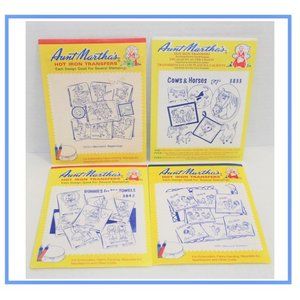 Aunt Martha's Hot Iron Transfers Farm Animals VTG